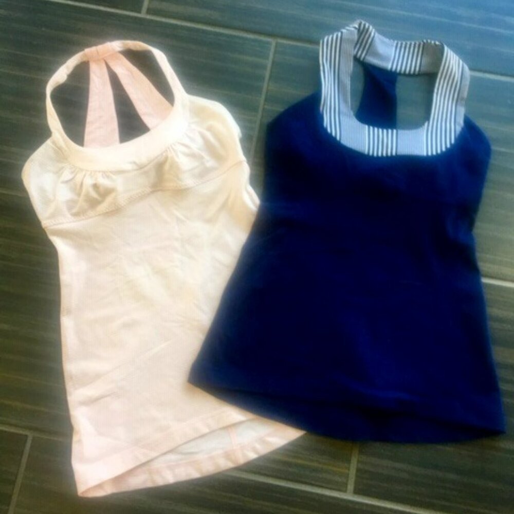 Lululemon Tanks bundle two for $30 and discounted shipping size 4